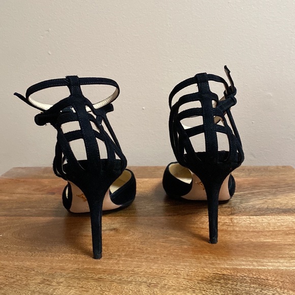 Charlotte Olympia Black Suede Aranea Spider Web d'Orsay Pump Heels Shoes - Picture 8 of 15